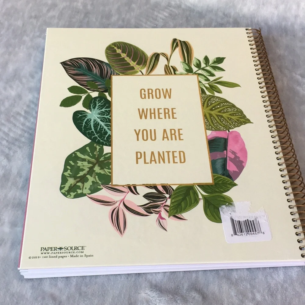 Paper Source Grow Where You Are Planted Tropical Plants Writers Journal NWT 140p